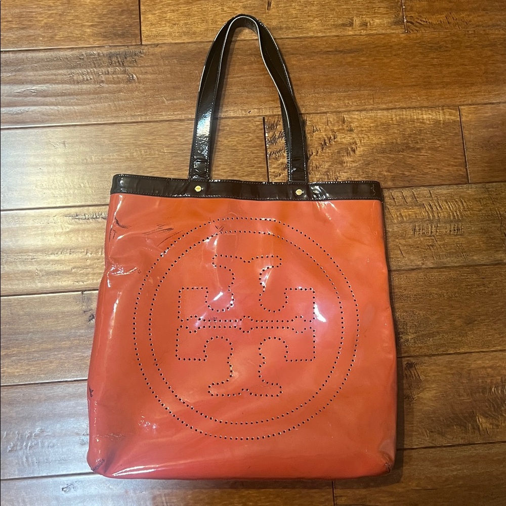 Tory Burch Orange Tote Bag